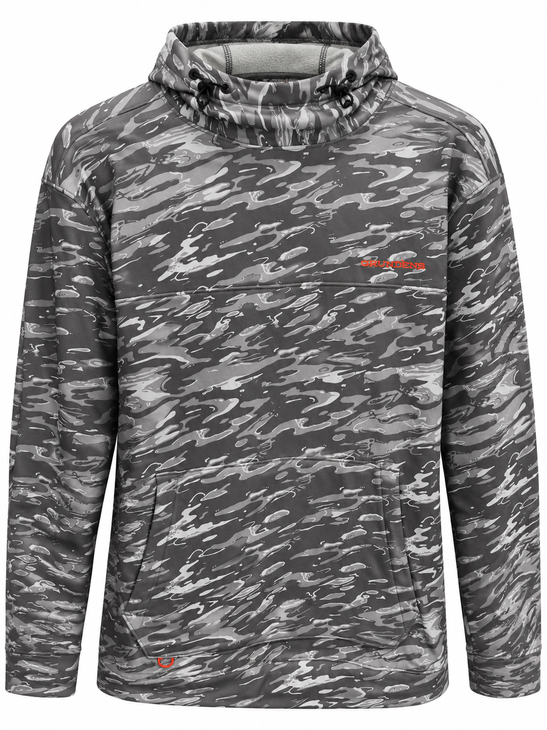 Grundens Kryall Hoodie - Stone Liquid Camo
