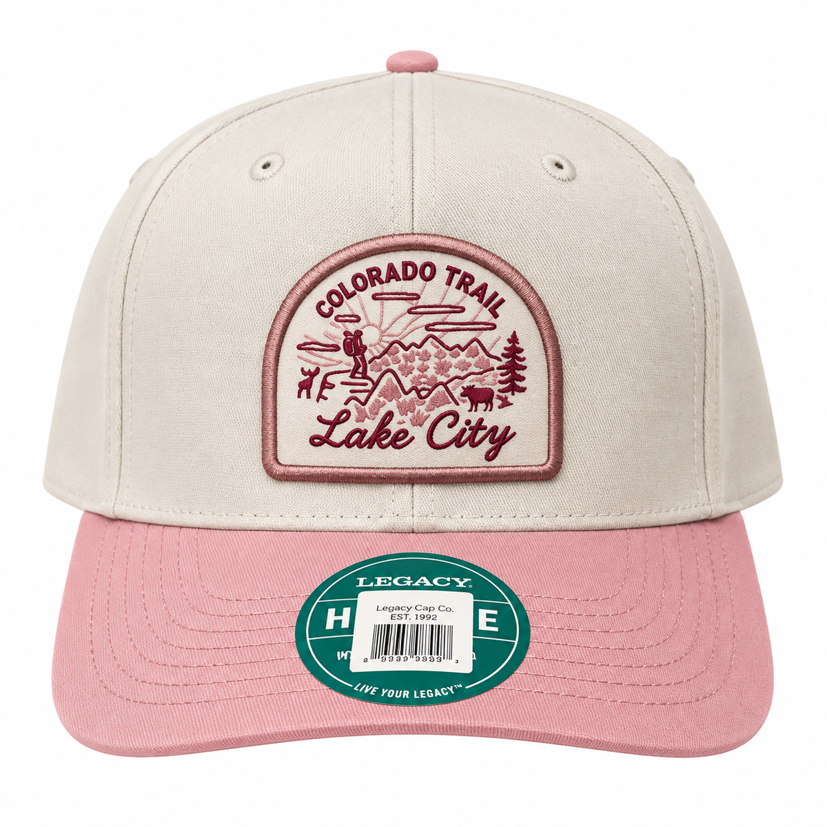 Colorado Trail Pink & White Hat