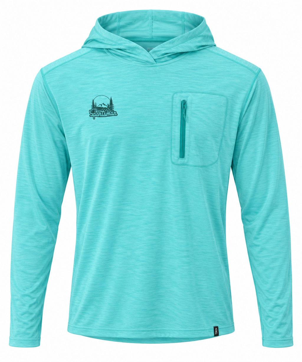 Sportsman X Patagonia Cap Cool Sun Hoodie - Aqua Stone