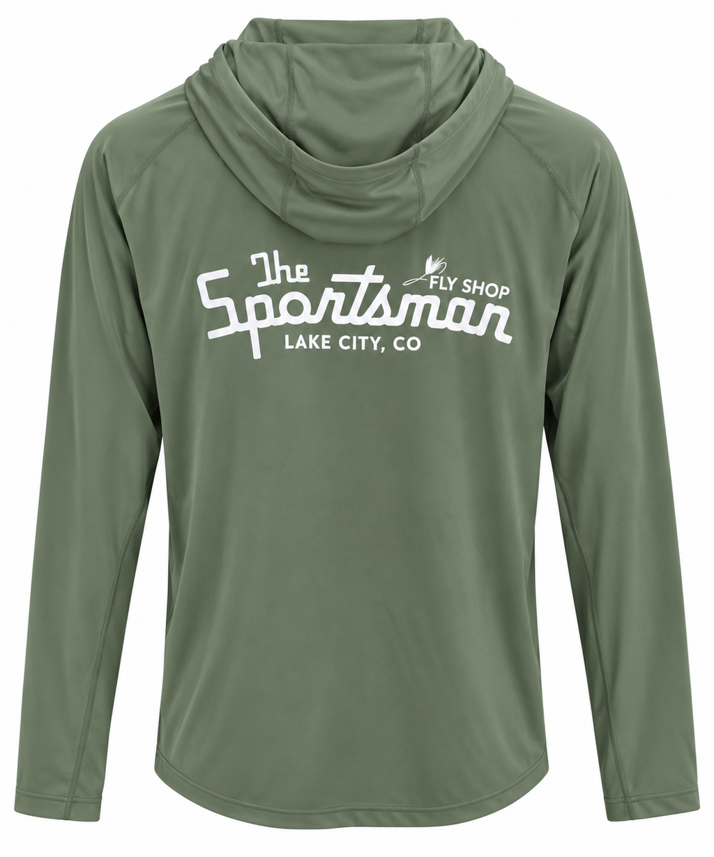 Sportsman X Grundens Tough Sun Hoodie - Forest Green