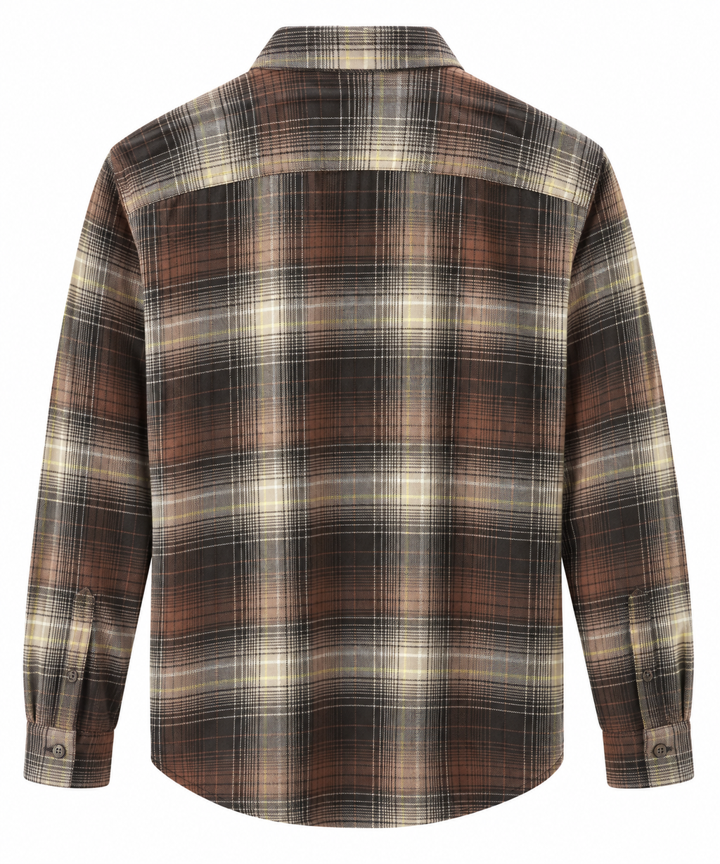 Patagonia Fjord Flannel - Den Brown Plaid