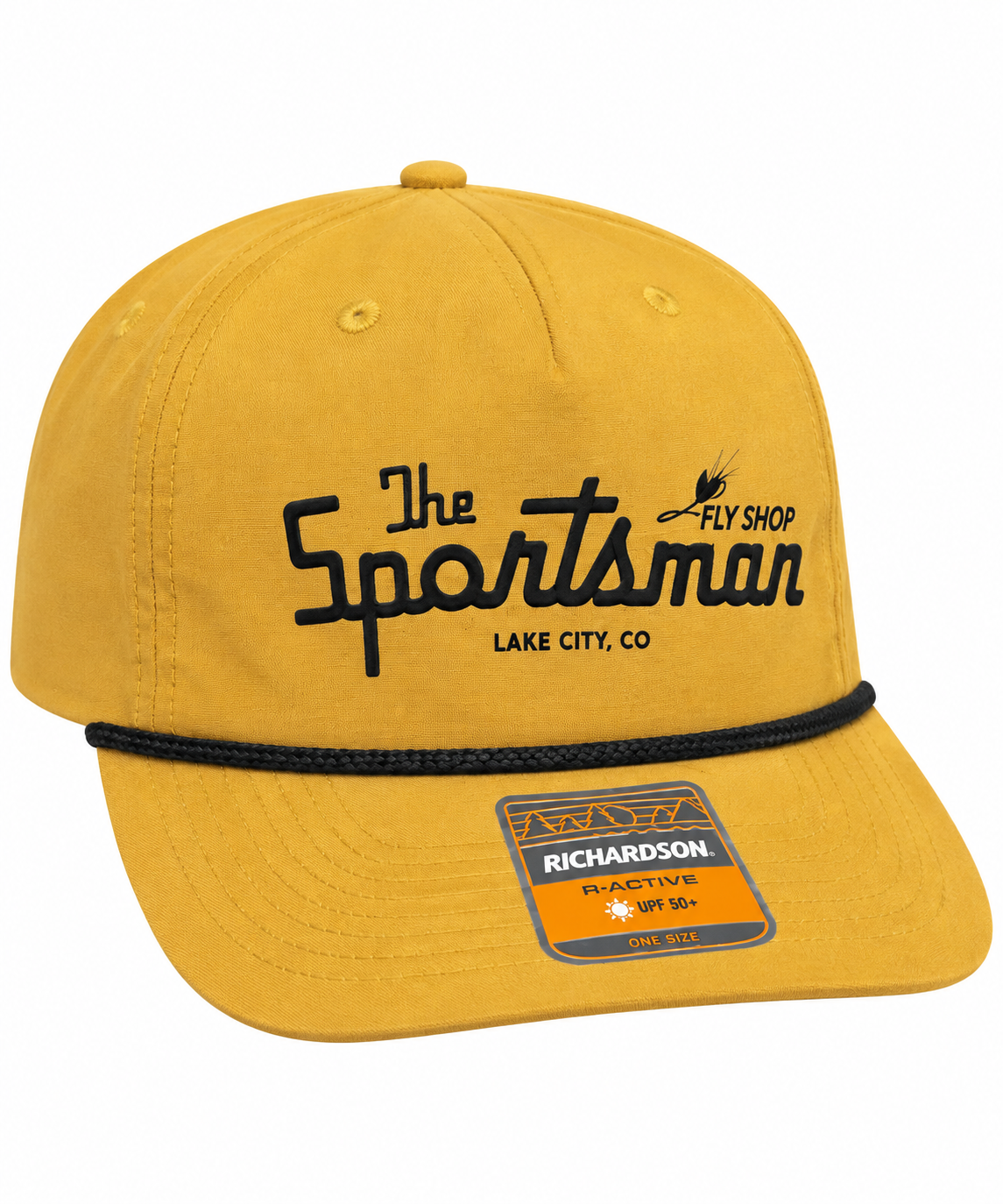 Sportsman Logo Flat Brim Rope Hat
