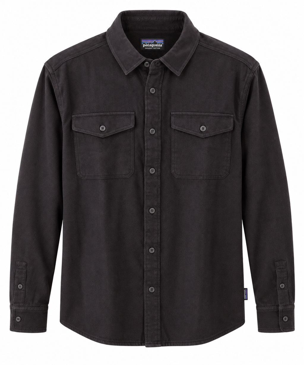 Patagonia Fjord Flannel - Dark Den Brown