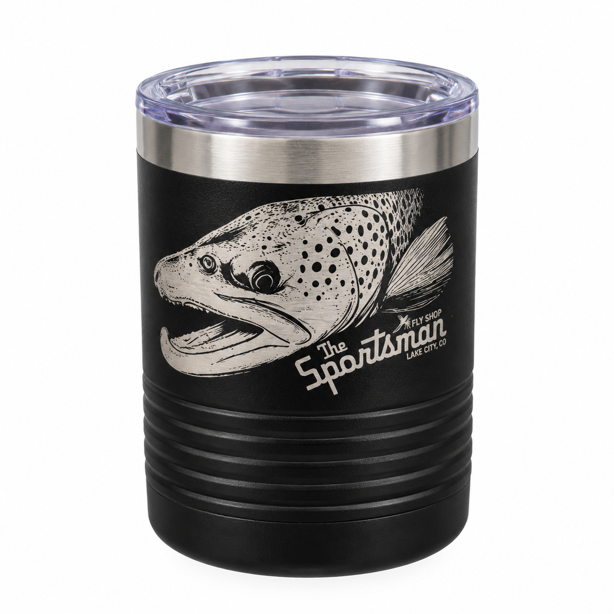 Sportsman Brown Trout 10oz Rocks & Cocktail Tumbler