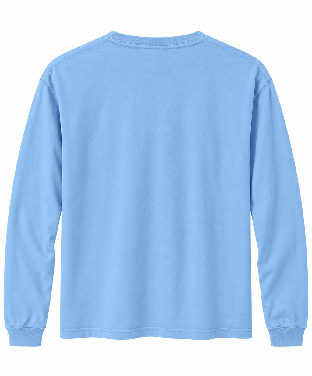 Sportsman Logo Longsleeve - Sky Blue